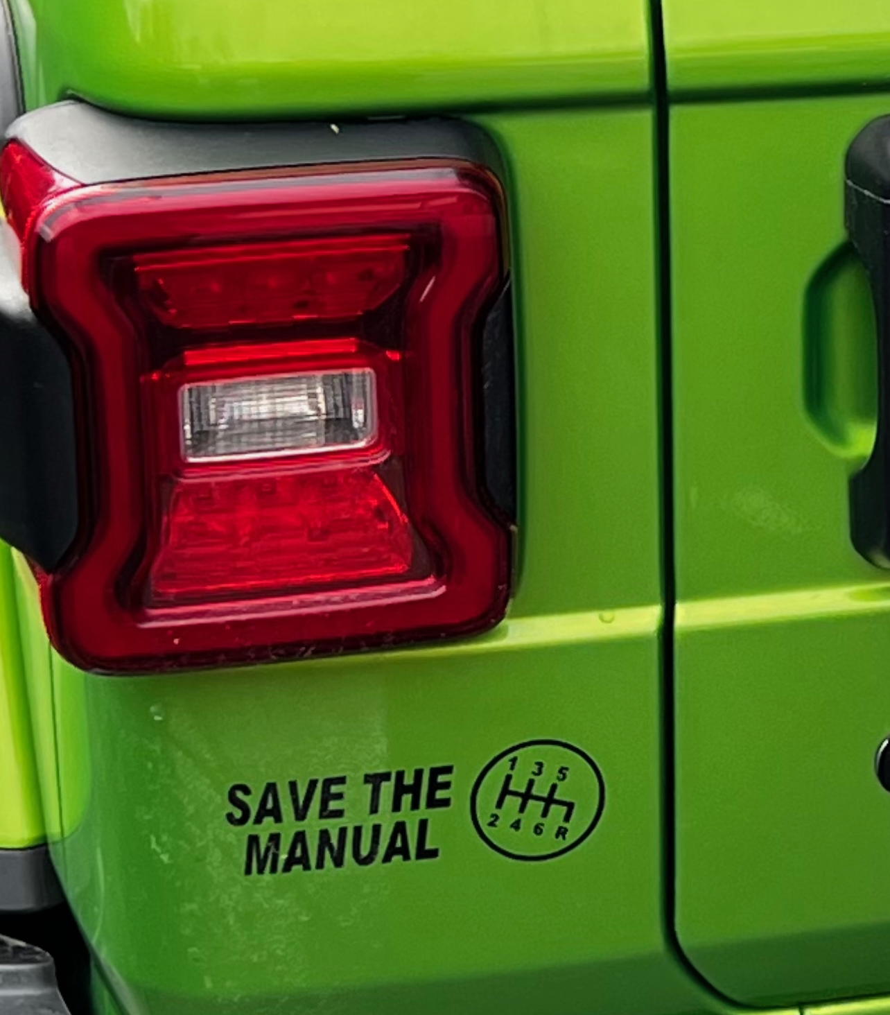 save the manual sticker