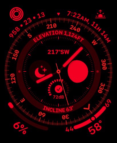 Apple Watch Wayfinder Night Mode